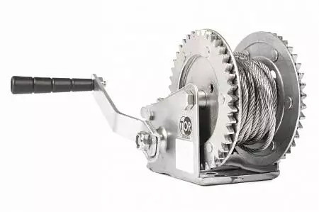 Лебедка ручная барабанная  с тросом  500кг  20м оцинкованная TOR LHW односкоростная