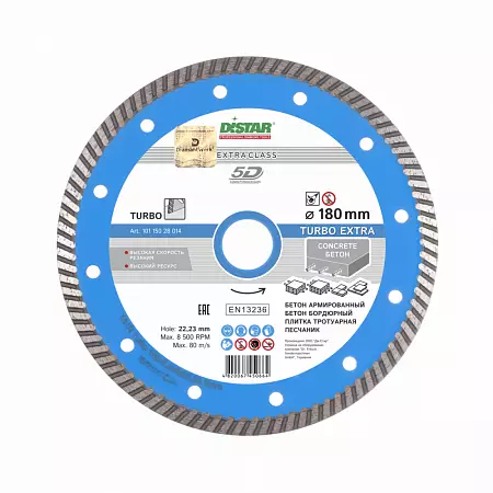 Distar Turbo  180x2.4x9x22.23 Extra