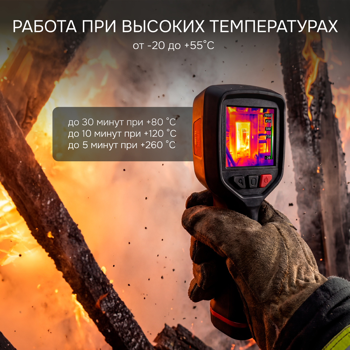 Тепловизор RGK TL-160F с поверкой - 5