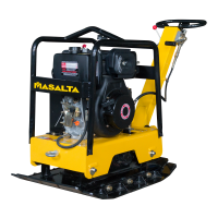 Виброплита MASALTA MS250-1S (дизельная, Kama KM186F, 6,6 (9,0) кН (л.с.), 250 кг)
